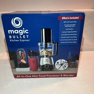 Magic Bullet Kitchen Express All-In-One Food Processor & Blender Set New in Box